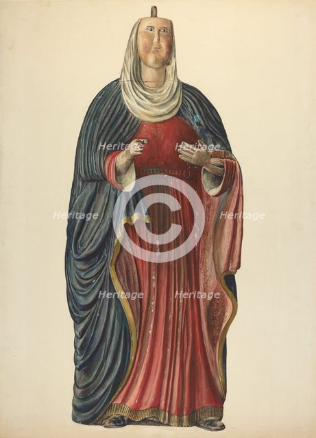 Virgin Mary, 1935/1942. Creator: Stanley Mazur.