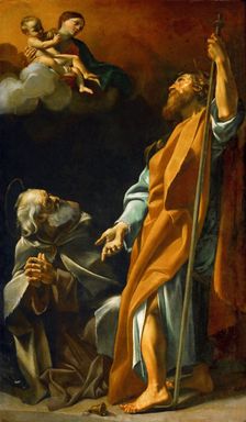 Virgin Mary appears to Saints James and Anthony Abbas