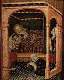 Virgin Mary, daughter of St. Joachim and St. Anne and mother of Jesus Christ. Birth of the Virgi…