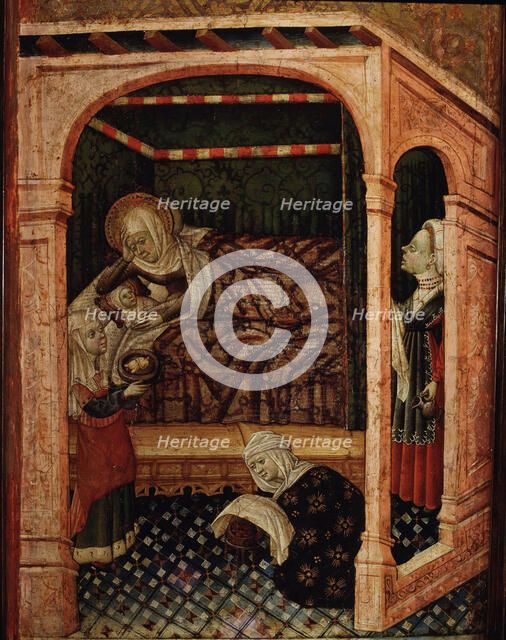 Virgin Mary, daughter of St. Joachim and St. Anne and mother of Jesus Christ. 'Birth of the Virgi…