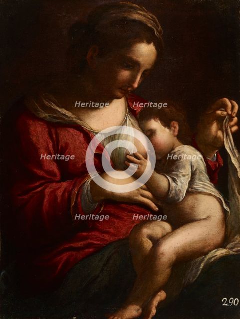 Virgin Mary Nursing, 18th century. Creator: Bartolomeo Schedoni.