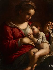 Virgin Mary Nursing, 18th century. Creator: Bartolomeo Schedoni