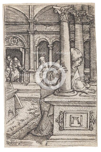 Virgin Mary searching for the twelve-year-old Jesus in the Temple, c. 1519. Creator: Altdorfer, Albrecht (c. 1480-1538).
