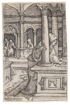 Virgin Mary searching for the twelve-year-old Jesus in the Temple, c. 1519. Creator: Altdorfer, Albrecht (c. 1480-1538)