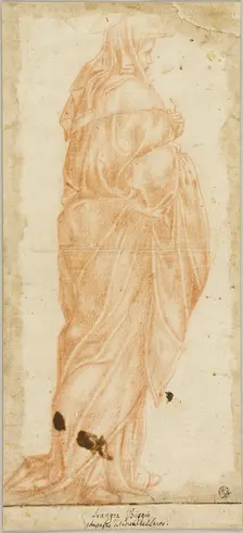 Virgin Mary Standing in Profile, n.d. Creator: Unknown