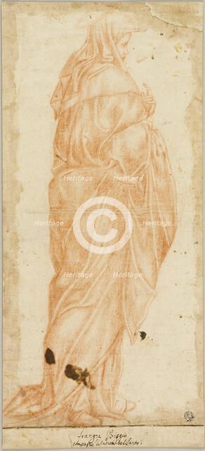 Virgin Mary Standing in Profile, n.d. Creator: Unknown.