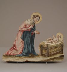 Virgin Mary with Christ in a Manger, 18th century. Creator: Unknown