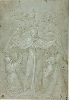 Virgin of Mercy (Madonna della Misericordia), ca. 1590-1600. Creator: Filippo Bellini