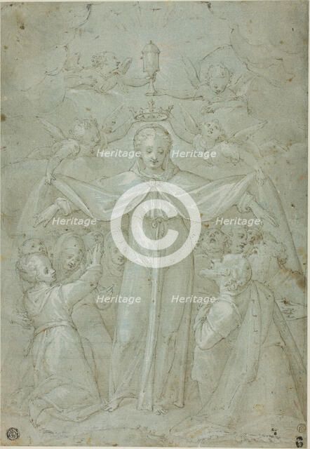 Virgin of Mercy (Madonna della Misericordia), ca. 1590-1600. Creator: Filippo Bellini.