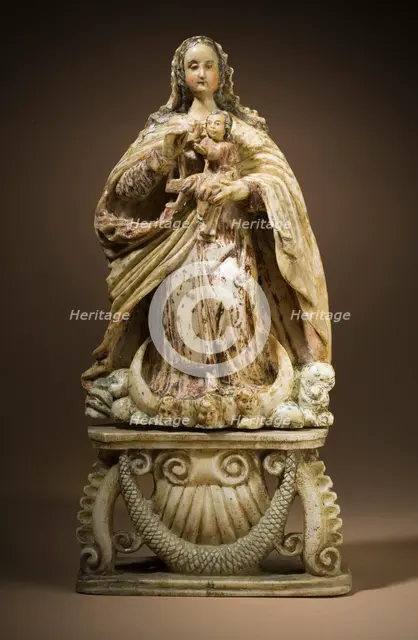 Virgin of Carmen with the Christ Child (Virgen del Carmen con el Niño Jesús), 18th century. Creator: Unknown.