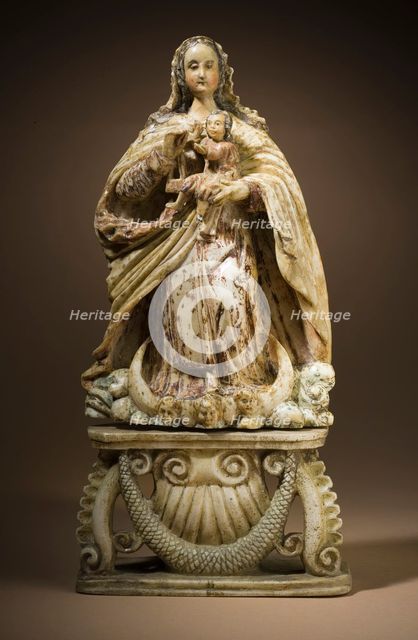 Virgin of Carmen with the Christ Child (Virgen del Carmen con el Niño Jesús), 18th century. Creator: Unknown.
