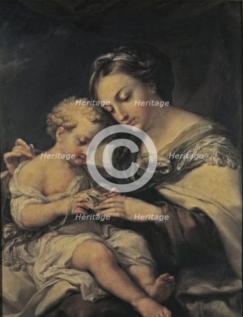 'Virgin of Carmen', oil on canvas, 1827 by Vicente López.