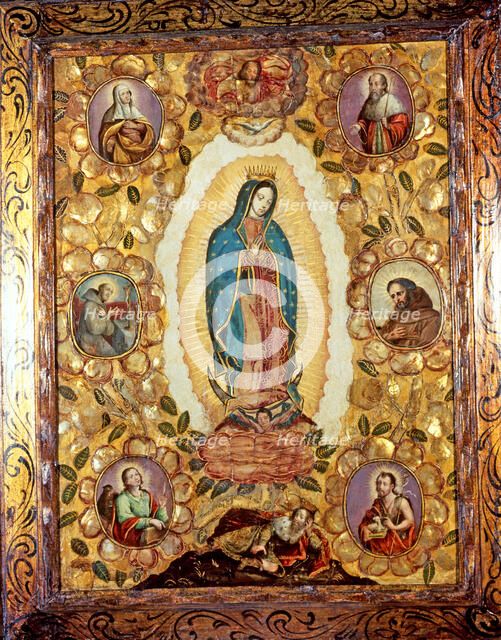  'Virgin of Guadalupe' by Miguel Gonzalez 1692, now in the Museum of America in Madrid.