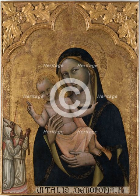 Virgin of the Flagellants, ca 1350. Creator: Vitale da Bologna (ca 1308-1369).