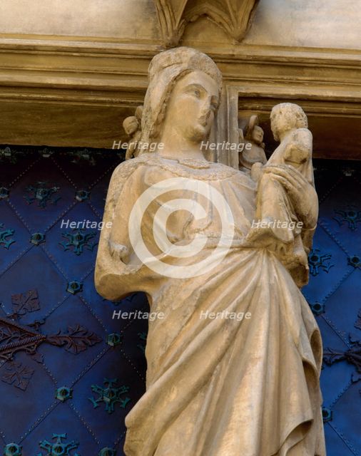 Virgin of the Mullion, Cathedral of Tarragona (1170-1331), Catalonia, Spain, 13th century (1999). Creator: LTL.