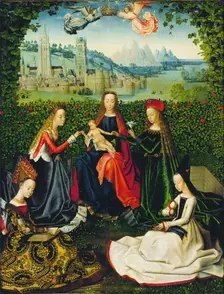 Virgin of the Rose Garden, between 1475 and 1480. Creator: Master of the Legend of St. Lucy