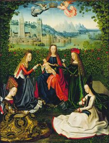 Virgin of the Rose Garden, between 1475 and 1480. Creator: Master of the Legend of St. Lucy