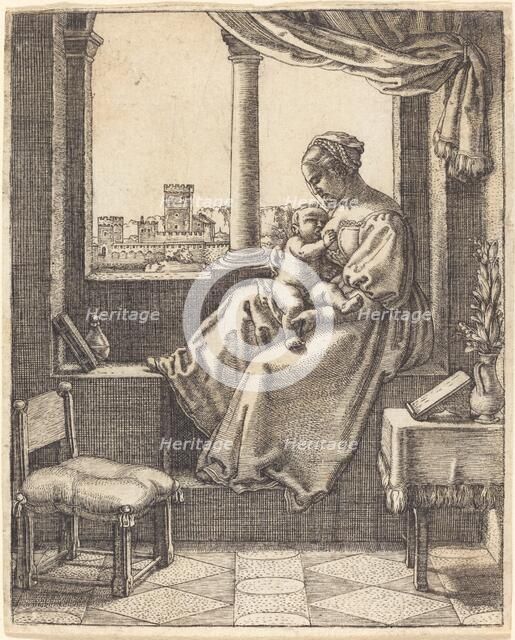 Virgin at the Window. Creator: Barthel Beham.