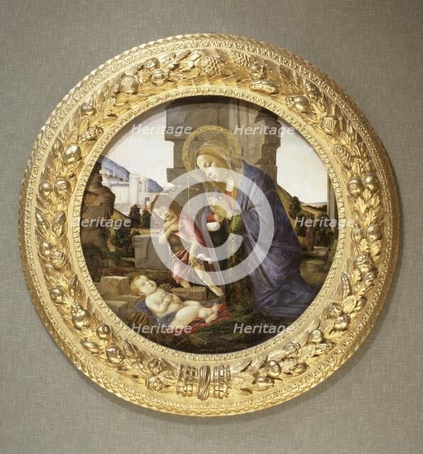 'Virgin adoring the child with the young St John the Baptist', late 15th century. Artist: Sandro Botticelli.