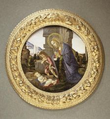Virgin adoring the child with the young St John the Baptist late 15th century. Artist: Sandro Botticelli