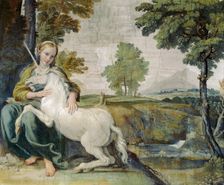Virgin and Unicorn, c1602. Creator: Domenichino (1581-1641)