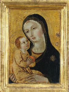 Virgin and Child, 1400s. Creator: Icilio Federico Joni (Italian, 1866-1946), possibly by ; Sano di Pietro (Italian, 1406-1481), workshop of