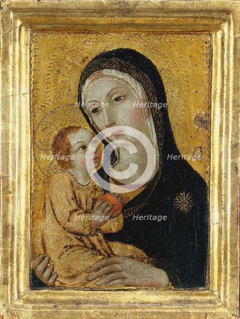Virgin and Child, 1400s. Creator: Icilio Federico Joni (Italian, 1866-1946), possibly by ; Sano di Pietro (Italian, 1406-1481), workshop of.