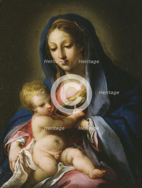Virgin and Child, 1645-1713. Creator: Follower of Carlo Maratti.