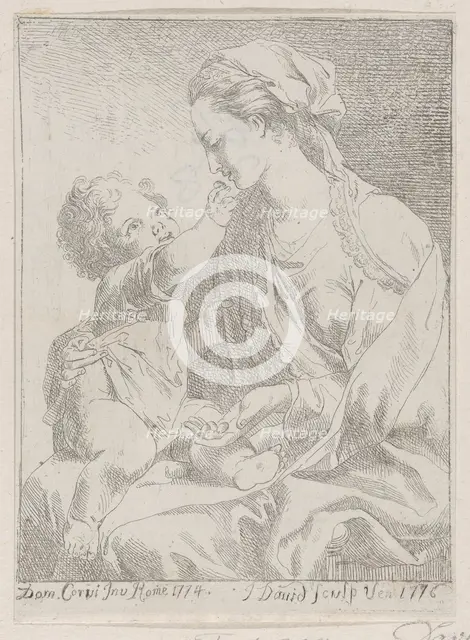 Virgin and Child, 1776. Creator: Giovanni David.