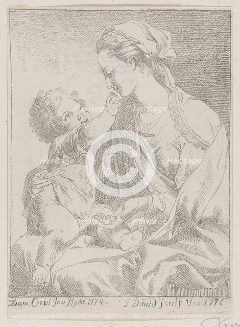 Virgin and Child, 1776. Creator: Giovanni David.