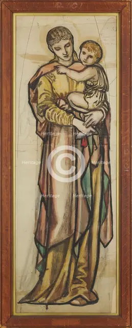 Virgin and Child, 1868. Creator: Sir Edward Coley Burne-Jones.