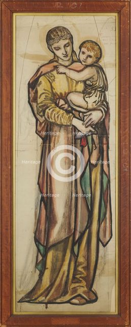 Virgin and Child, 1868. Creator: Sir Edward Coley Burne-Jones.