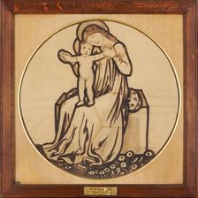 Virgin and Child, 1861-2. Creator: Sir Edward Coley Burne-Jones