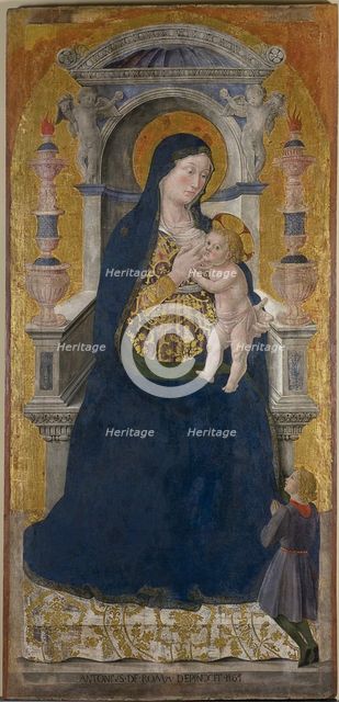 Virgin and child.
