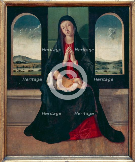 Virgin and child.