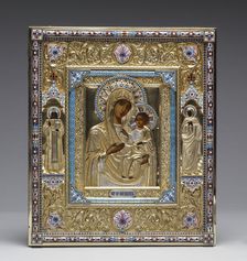 Virgin and Child ("The Virgin of Iviron") with Saints Demetrius and Hannah, 1899-1908. Creator: Unknown