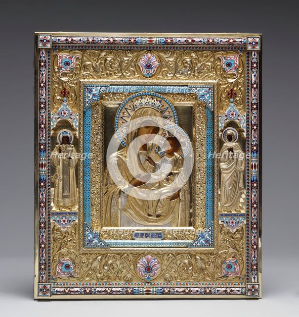 Virgin and Child ("The Virgin of Iviron") with Saints Demetrius and Hannah, 1899-1908. Creator: Unknown.