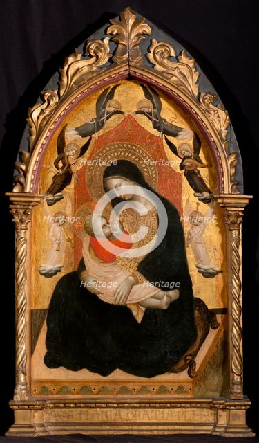 Virgin And Child With Music-Making Angels, c1400-1410. Creator: Master of the Strauss Madonna.