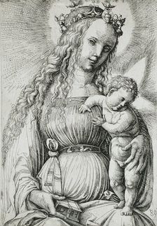 Virgin and Child with a Book, c1489. Creator: Daniel Hopfer