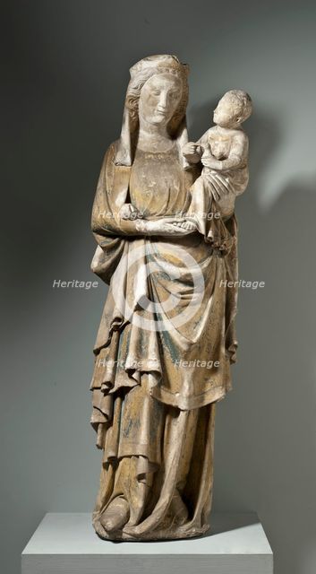 Virgin and Child with a Goldfinch, between c.1300 and c.1350. Creator: Unknown.