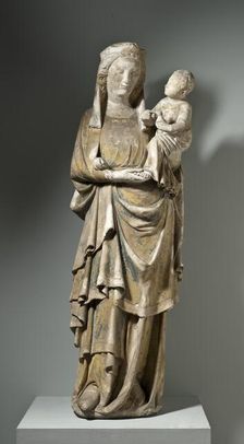 Virgin and Child with a Goldfinch, between c.1300 and c.1350. Creator: Unknown