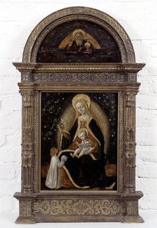 Virgin and child with a donor, 1615-1672. Creator: Unknown