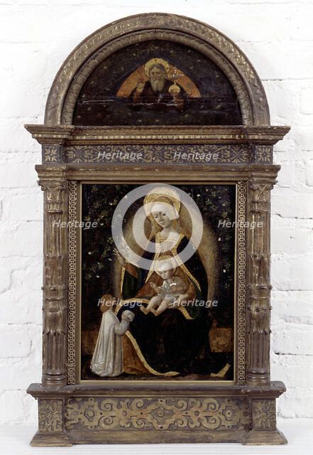 Virgin and child with a donor, 1615-1672. Creator: Unknown.