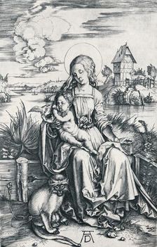 Virgin and Child with a Monkey 1506 (1906). Artist: Albrecht Durer