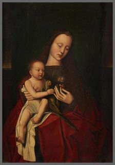 Virgin and Child with a Parrot, after Jan van Eyck. Creator: Unknown