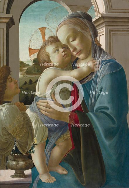 Virgin and Child with an Angel, 1475/85. Creator: Sandro Botticelli.