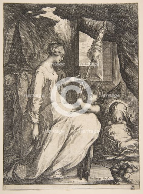 Virgin and Child with an Angel, 1612-16. Creator: Jacques Bellange.