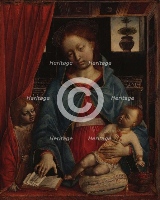 Virgin and Child with an Angel, c1480. Creator: Foppa, Vincenzo (active 1456-1516).
