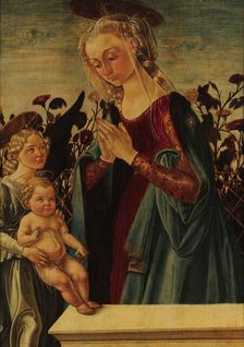 Virgin and Child with an Angel, Second Half of the 15th century. Creator: Biagio d'Antonio, (Tucci) (1446-1516)