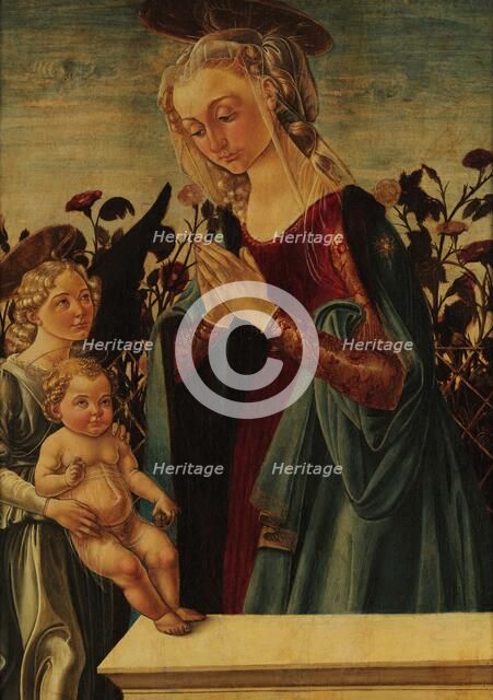 Virgin and Child with an Angel, Second Half of the 15th century. Creator: Biagio d'Antonio, (Tucci) (1446-1516).